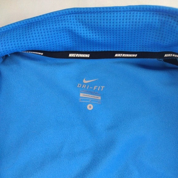 NIKE Running Womens Sz Small Blue Full Zip Jacket - Picture 7 of 9
